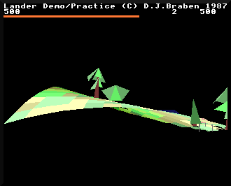 A view of the underside of the landscape in Acorn Archimedes Lander