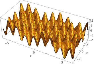 Two of the sine elements in the Lander landscape generator